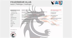 Desktop Screenshot of feuerwehr-klus.ch